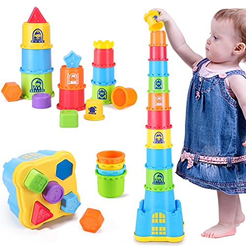 iPlay iLearn Stacking Nesting Cups for Kids