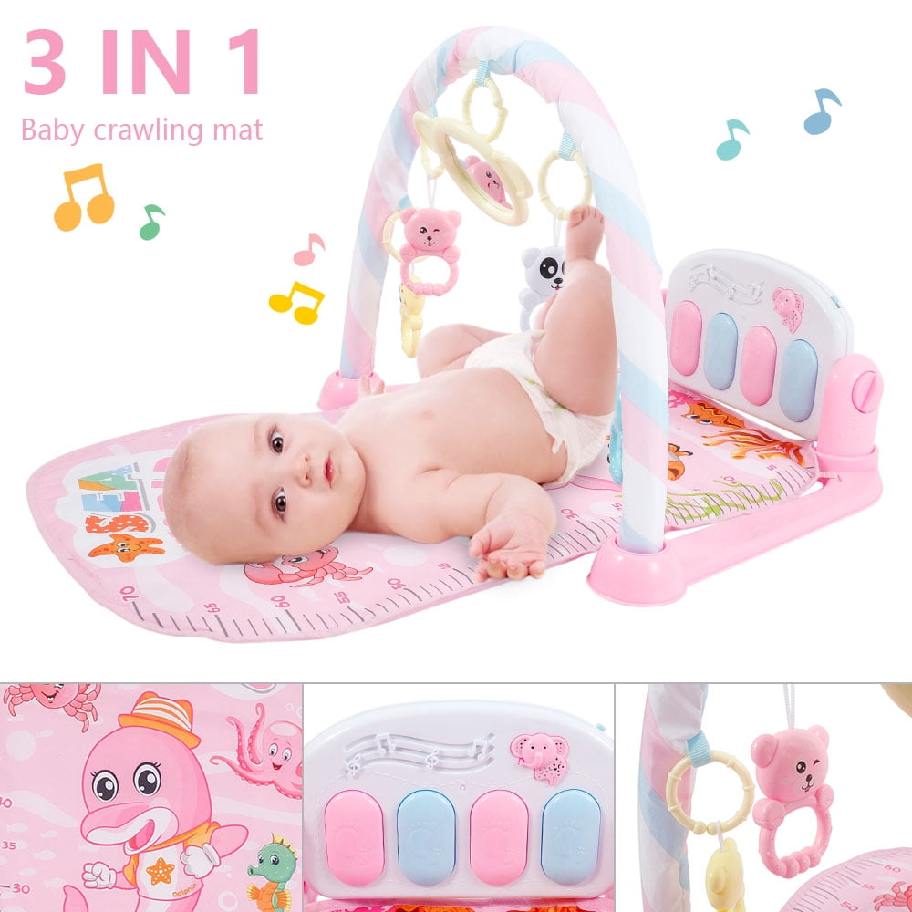 3-in-1 Baby Play Mat with Piano & Music