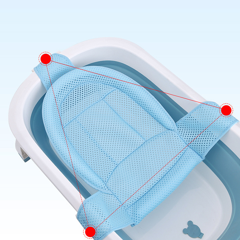 Non-Slip Cross-Shaped Baby Bath Mat Seat