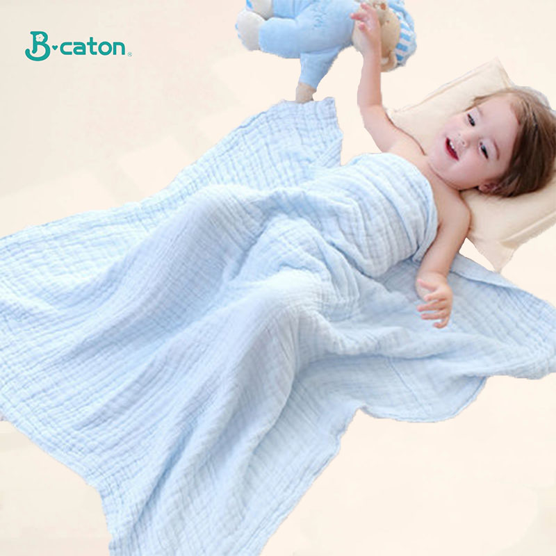 100% Cotton Baby Bath Towel and Swaddle Blanket