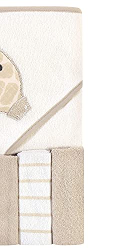 Hudson Baby Giraffe Hooded Towel and Washcloth Set