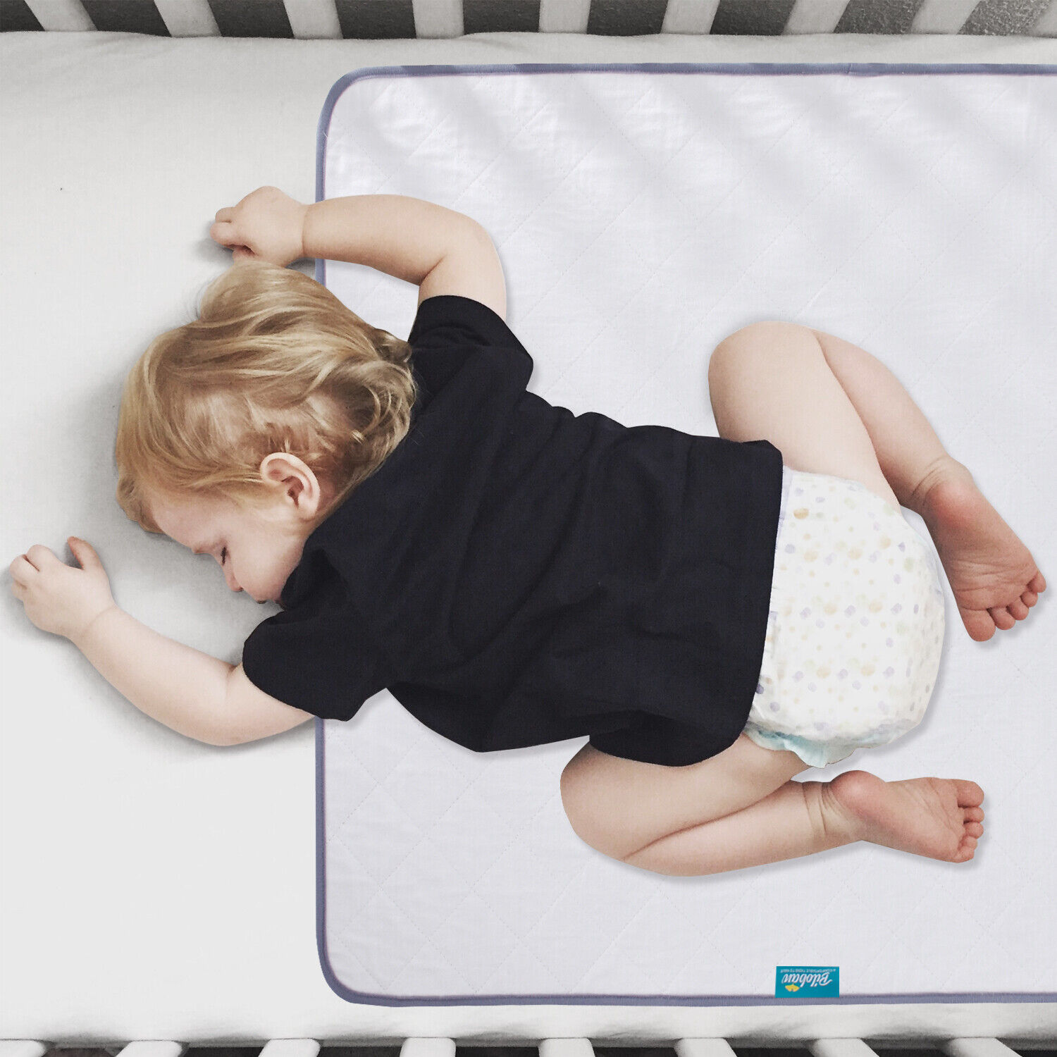 Non-Slip Waterproof Mattress Pad for Baby Cribs