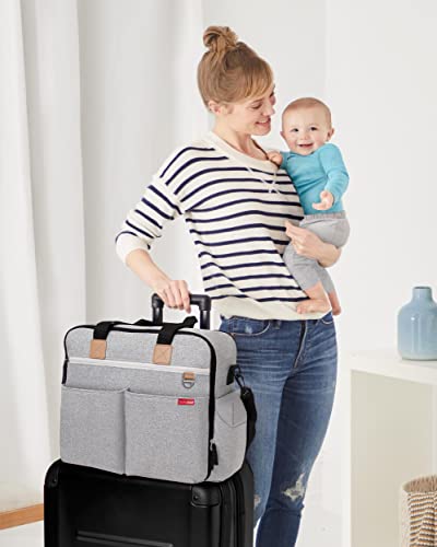 Skip Hop Duo Weekender Diaper Bag, Grey Melange
