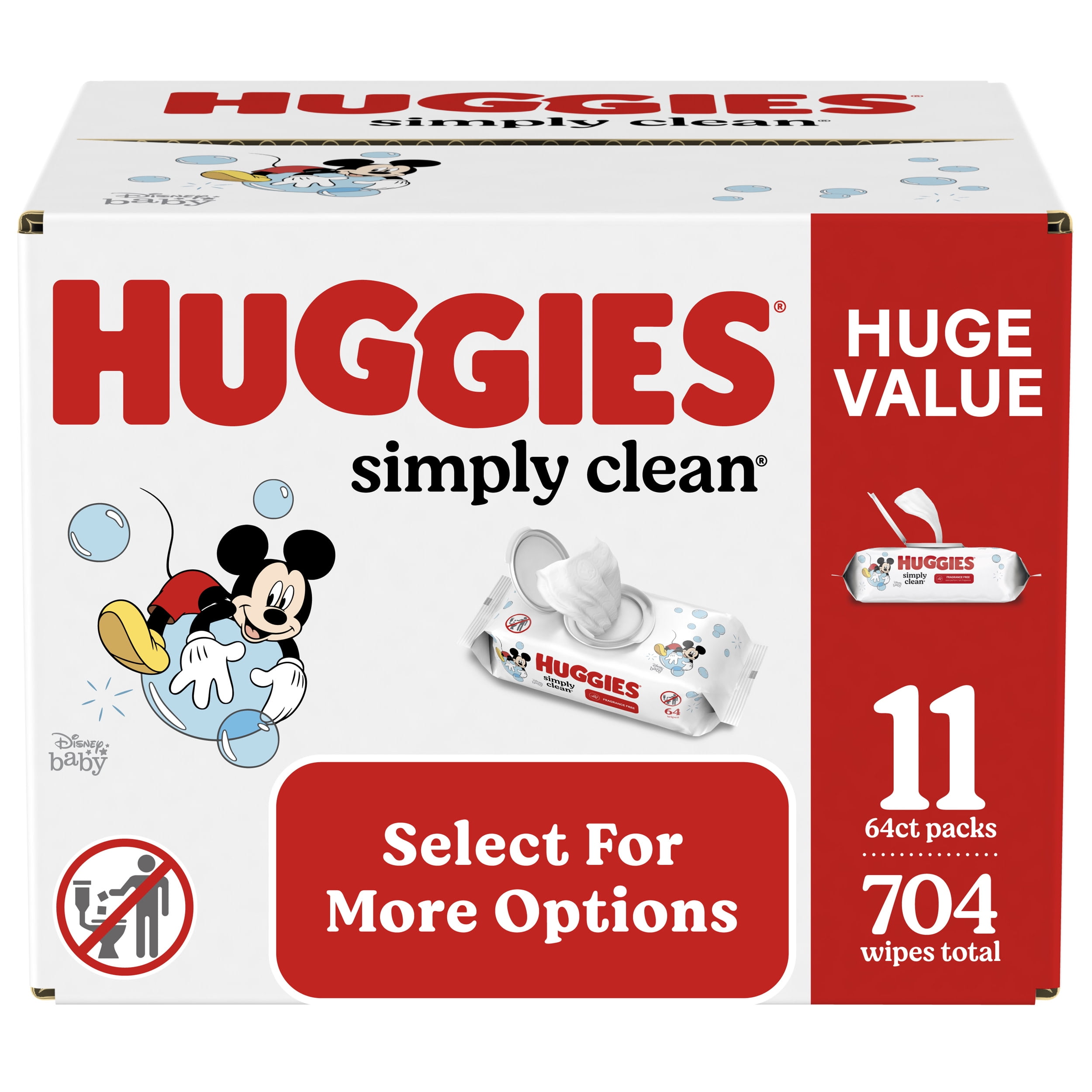 Huggies Simply Clean Unscented Baby Wipes - 704 Count