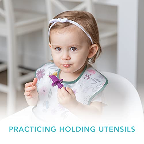 Bumpkins Silicone Fork and Spoon Set for Babies