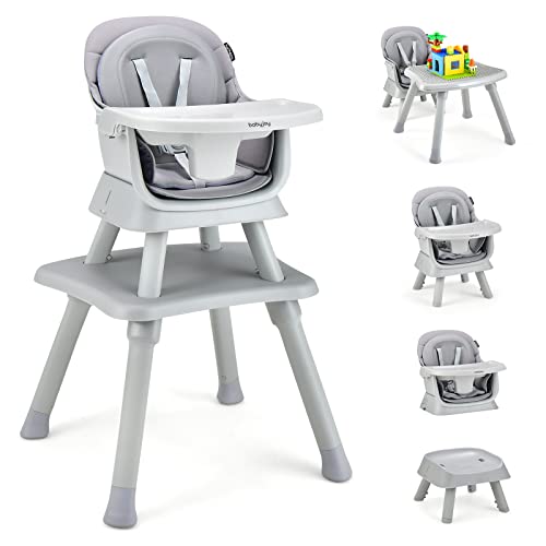 Baby Joy 8-in-1 Convertible High Chair - Gray