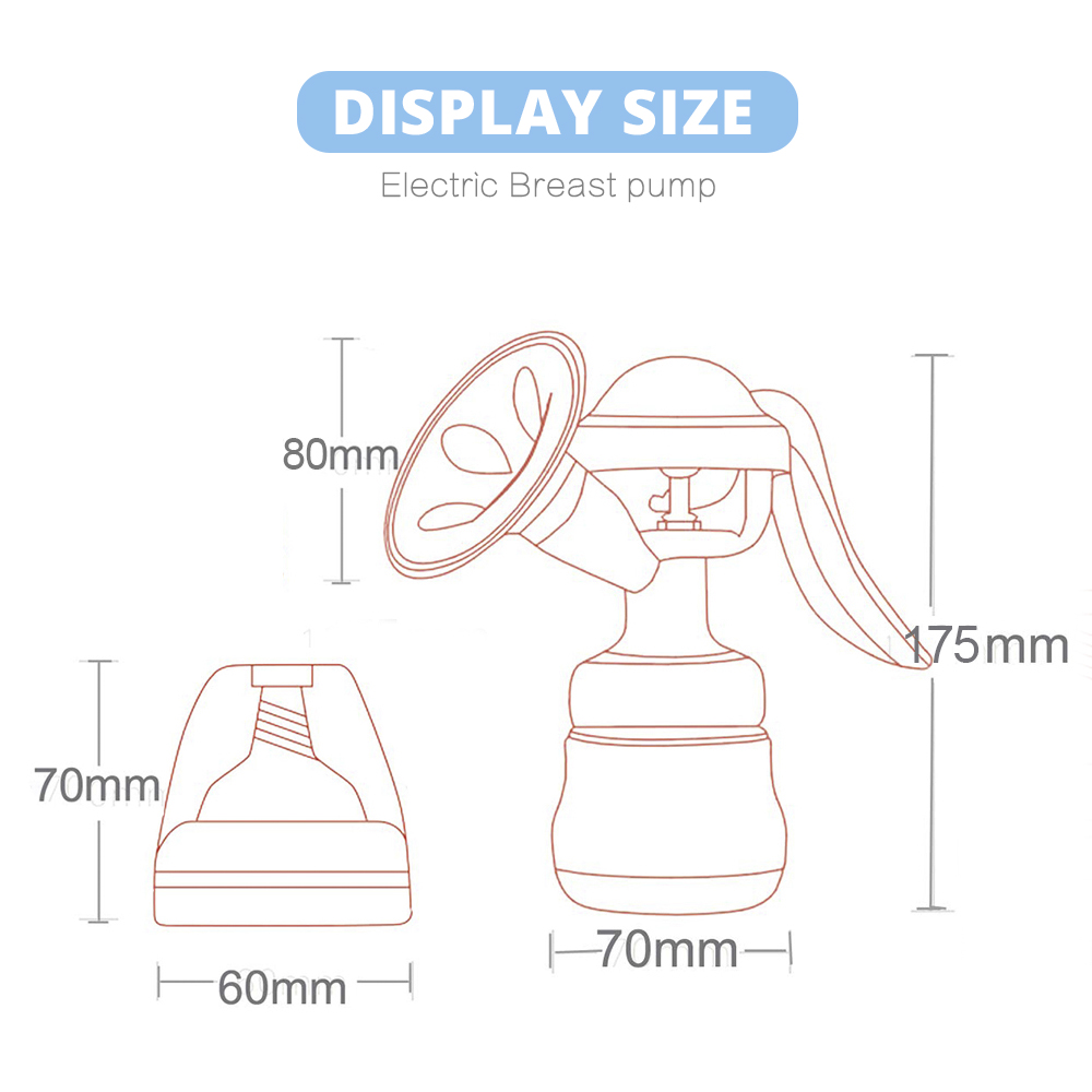 Silicone Manual Breast Pump for Moms, BPA Free