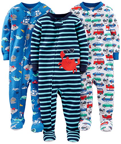 Carter's Baby Footed Pajama Set, 3-Pack, 18 Months