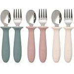 VITEVER 6-Piece Kids Utensil Set with Silicone Handles