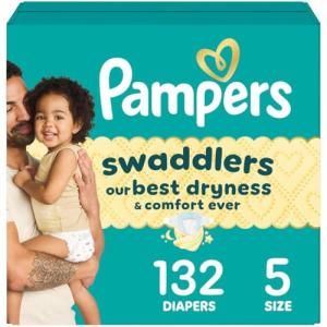 Pampers Swaddlers Size 5 Diapers, 132 Count