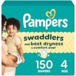 Pampers Swaddlers Size 4 Diapers, 150 Count
