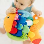Melissa & Doug K’s Kids, Flip Fish Stuffed Animal, Soft Baby Book, Multi-Textured Squeaking & Crinkling Infant Sensory Toys for Babies with Baby Mirror, Tummy Time Toys for Infants Ages 0–9 Months