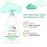 Baby Dove Sensitive Skin Care Baby Wash Fragrance Free Moisture For Baby Bath Time Fragrance Free and Hypoallergenic, Washes Away Bacteria 20 oz