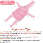 Baby Bath Support Mesh Pad Newborn Bath Tub Seat Net Non-Slip Baby Tub Mat Floating Bathtub Seat Cushion Adjustable Pillow for Bathing Cushion Pad Mat for 0-3 Years Old (No Bathtub)