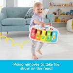 Fisher-Price Baby Playmat Deluxe Kick & Play Piano Gym for Learning & 2 Maracas Soft Rattles for Newborn to Toddler Play Ages 0+ Months