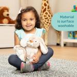 Melissa & Doug Burrow Bunny Stuffed Animal Plushie with Big Feet, Floppy Ears & Fluffy Tail, Adorable Pretend Play Toddler Toys for Girls & Boys 3+