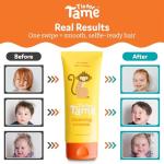 T is for Tame - Hair Taming Cream for Kids, All-Natural for Frizz & Flyaways, Coconut Oil, Leave-in Cream for Babies & Toddlers, Straight or Curly