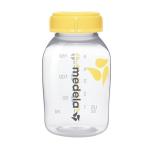 Medla Breast Milk Collection and Storage Bottles with Solid Lids - 6pk/5oz-150mL Breastmilk Container, Compatible with Medela Breast Pumps and Made Without BPA