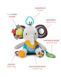 Skip Hop Bandana Buddies Baby Activity and Teething Toy with Multi-Sensory Rattle and Textures, Elephant