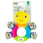 The First Years First Baby Rattle - Sensory Toys with Soft Textures and Crinkle Sounds - Infant Toys Ages 3 Months and Up