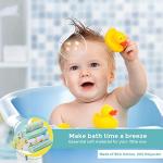 Spasilk Baby Washcloth Wipes Set for Newborn Boys and Girls, Soft Terry Washcloth Set, Pack of 10, Yellow Lines