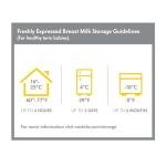 Medla Breast Milk Collection and Storage Bottles with Solid Lids - 6pk/5oz-150mL Breastmilk Container, Compatible with Medela Breast Pumps and Made Without BPA