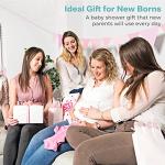 Spasilk Baby Washcloth Wipes Set for Newborn Boys and Girls, Soft Terry Washcloth Set, Pack of 10, Yellow Lines