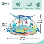 Bright Starts Disney Baby Finding Nemo Mr. Ray Ocean Lights & Music Gym, Ages Newborn +