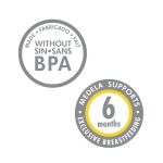 Medla Breast Milk Collection and Storage Bottles with Solid Lids - 6pk/5oz-150mL Breastmilk Container, Compatible with Medela Breast Pumps and Made Without BPA