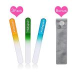 Babygoal Baby Nail Files 3 Pack,Newborn Nail Files with a Pouch,Genuine Czech Float Glass, Gift for Newborns,Toddlers,Infant, Babies &Young Children 3NF02