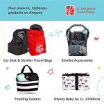 J.L. Childress Full Body Portable Changing Pad for Babies - Diaper Changing Mat for Travel, Baby Accessory Essentials, Wipeable & Water-Resistant, Foldable & Compact, Fully Padded, Extra Large - Black