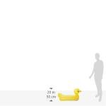 Munchkin Duck Inflatable Baby Bathtub for Babies 6-24 Months, White Hot Heat Alert, Great for Home or Travel, Classic Yellow Ducky