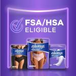 Always Discreet Adult Incontinence Underwear for Women and Postpartum Underwear, Small/Medium, Up to 100% Bladder Leak Protection, 32 Count