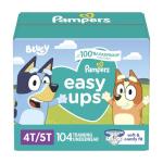 Pampers Training Pants - Easy Ups Boys & Girls Bluey - Size 4T-5T, 104 Count, Children's Potty Underwear (Packaging May Vary)