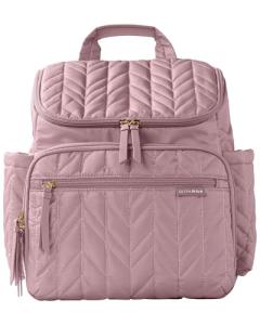 Skip Hop Diaper Bag Backpack: Forma, Multi-Function Baby Travel Bag with Changing Pad & Stroller Attachment, Mauve Mist