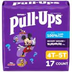 Pull-Ups Boys' Potty Training Pants, Size 4T-5T Training Underwear (38-50 lbs), 17 Count