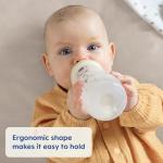 MAM Easy Active Baby Bottles 11oz, Fast Flow Skinsoft Silicone Nipple with Wide Neck Ergonomic Design, Easy to Hold, BPA-Free, Bottles with Leak-Proof Caps for 4+ Months Baby