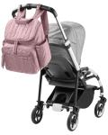 Skip Hop Diaper Bag Backpack: Forma, Multi-Function Baby Travel Bag with Changing Pad & Stroller Attachment, Mauve Mist