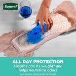 Depend Fresh Protection Adult Diapers, Incontinence & Postpartum Bladder Leak Underwear for Women, Disposable, Maximum, Large, Blush, 28 Count, Packaging May Vary