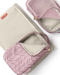 Skip Hop Diaper Bag Backpack: Forma, Multi-Function Baby Travel Bag with Changing Pad & Stroller Attachment, Mauve Mist