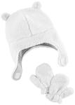 Simple Joys by Carter's Kid's Hat and Mitten Set Hat, ivory, 0-9 Months