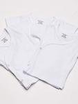 Gerber Baby Girls 3-Pack Short-Sleeve Side-snap Shirt Infant and Toddler Hoodies, White, 0-3 Months US