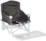Regalo My Chair 2-in-1 Portable Travel Booster Seat & Activity Chair, Bonus Kit Includes, Oversized Removable Tray with Cup Holder, Gray
