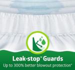 FitRight Adult Diapers, Extra+ Heavy Absorbency, XL (Waist Size 56in-64in), 20 Count, OptiFit Incontinence Briefs for Men and Women, Disposable, Moisture-Wicking, Leak Protection,