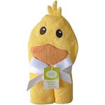 Luvable Friends Unisex Baby Cotton Animal Face Hooded Towel, Duck, One Size