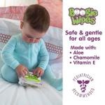 Boogie Wipes, Saline Wipes for Baby & Kids, Nose Booger Wipes for Allergy Relief, Face, Hand & Body, Made with Vitamin E, Aloe and Natural Saline, Unscented, 30 Count (Pack of 3)