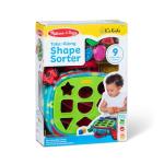 Melissa & Doug K's Kids Take-Along Shape Sorter Baby Toy with 2-Sided Activity Bag and 9 Textured Shape Blocks Sensory Toys, Travel Shape Sorter Toys for Toddlers and Infants