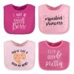 The Peanutshell Baby Girl Terry Bib Set of 8-100% Cotton, Soft, Absorbent Baby Bibs, Toddler Girl Set, Newborn & Infant Bib - Pink