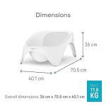 Angelcare 2-in-1 Baby Bathtub | Ideal for Infants, Babies, and Newborns | 0-12 Months or Up to 26 Pounds, White