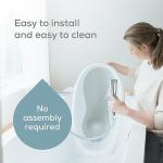 Angelcare 2-in-1 Baby Bathtub | Ideal for Infants, Babies, and Newborns | 0-12 Months or Up to 26 Pounds, White